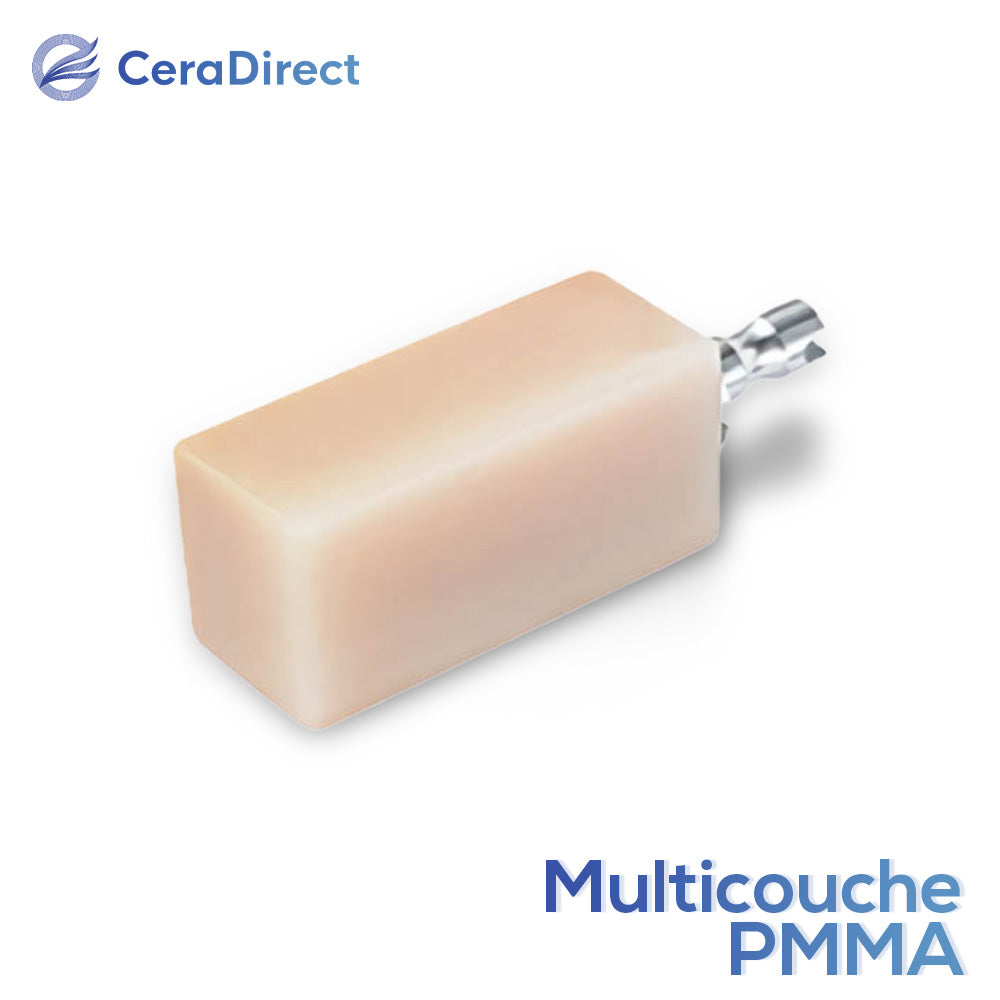 Bloc PMMA multicouche — Système Sirona VITA 16 couleurs