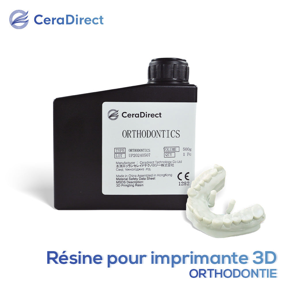 Résine pour imprimante 3D ORTHODONTIE  Résistante aux températures élevées (500g)