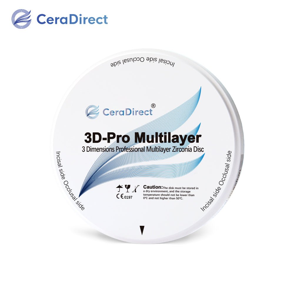 3D Pro—Multilayer Zirconia Disc Open System (98mm)A1-B4 - CeraDirect