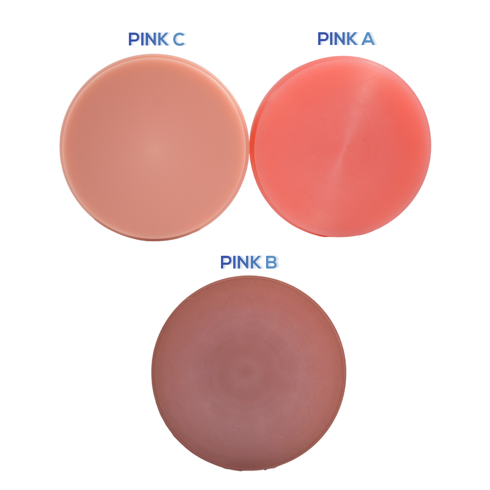 Disque en PMMA flexible rose/transparent