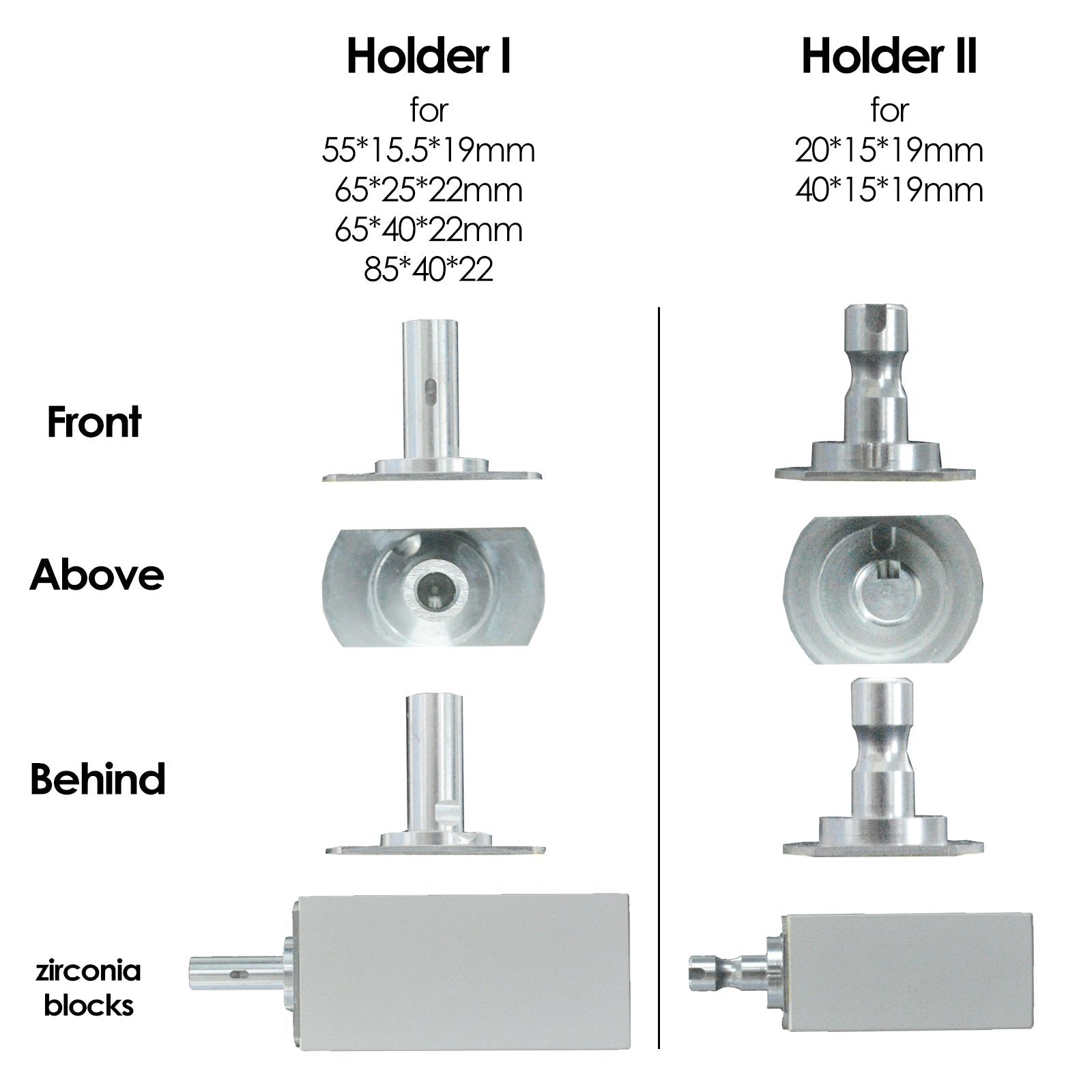 Bloc de zircone pré-teinté SHTC pour système Sirona.