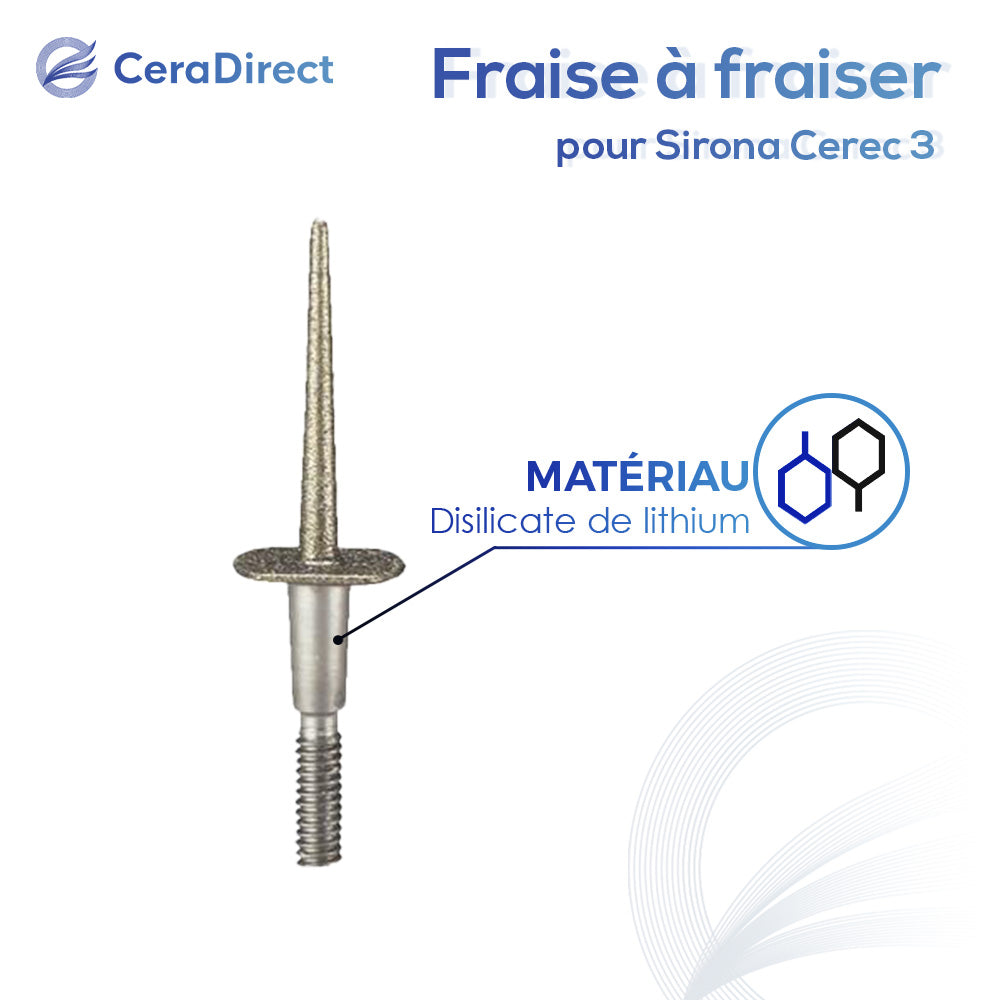 Fraise à fraiser - Sirona (Cerec 3) machine de fraisage