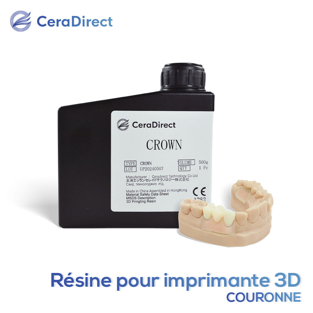 Résine permanente COURONNE pour imprimante 3D (500g)