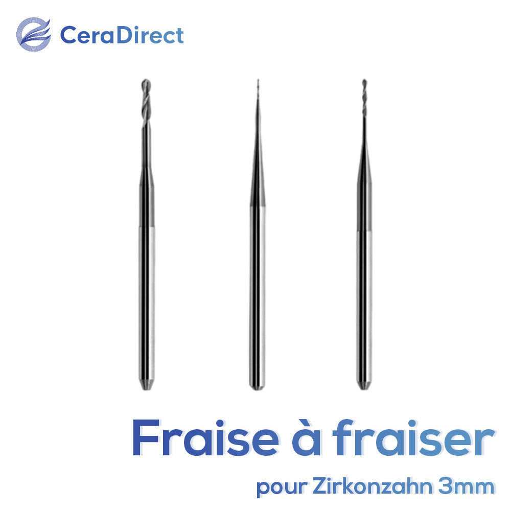 Fraise à fraiser - Zirkonzahn (3 mm) machine de fraisage