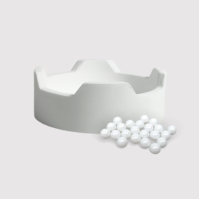 Crucible Rond et Perles de Sintering en Zirconie