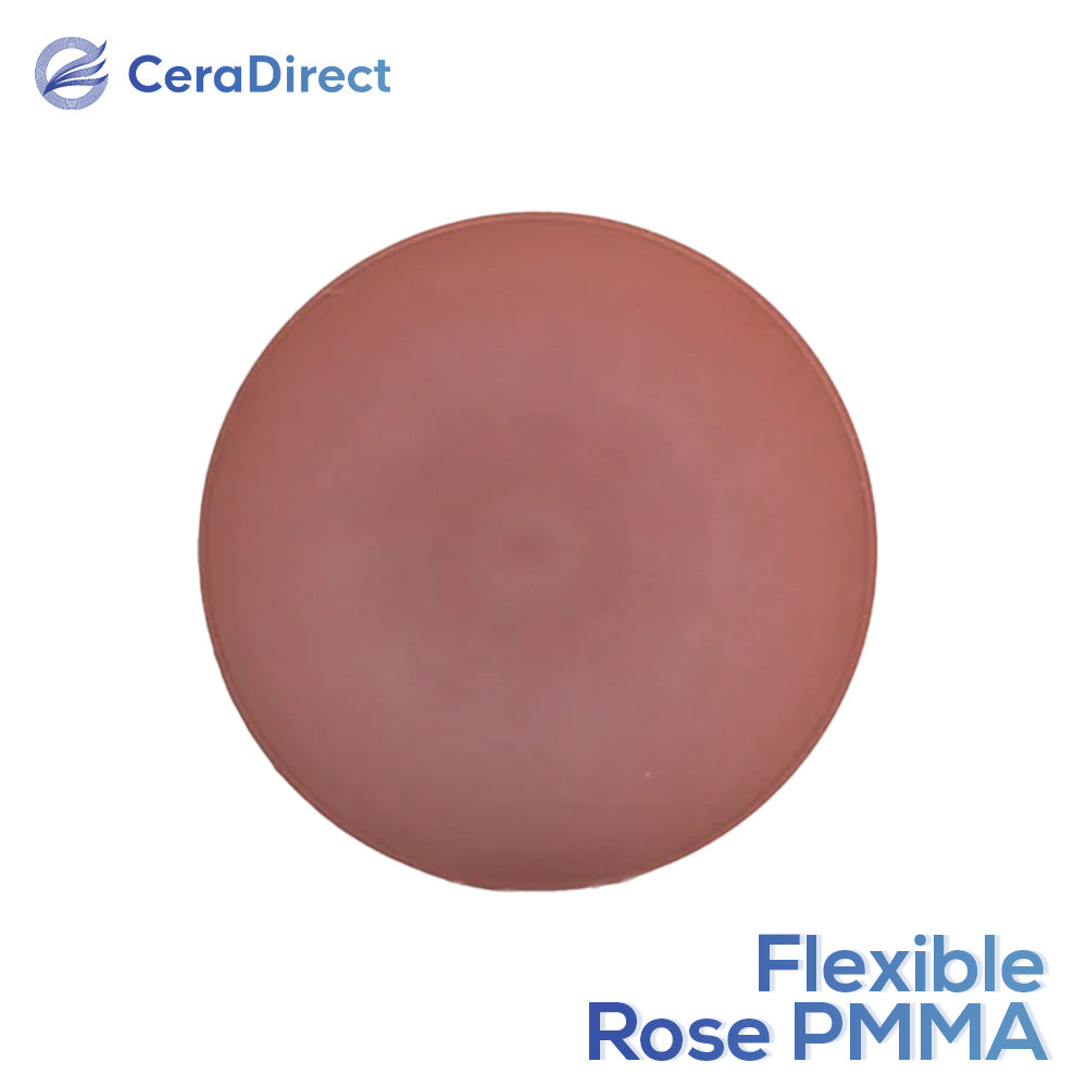 Disque en PMMA flexible rose/transparent