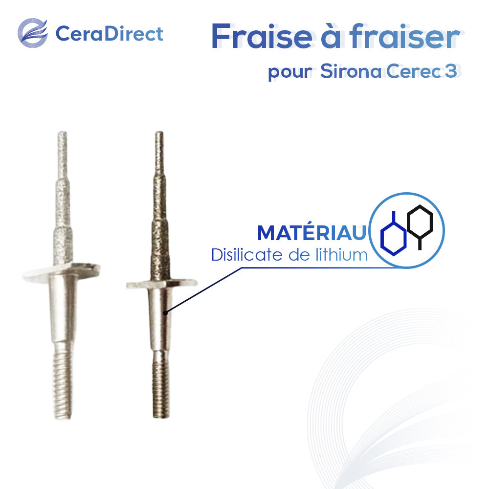 Fraise à fraiser - Sirona (Cerec 3) machine de fraisage