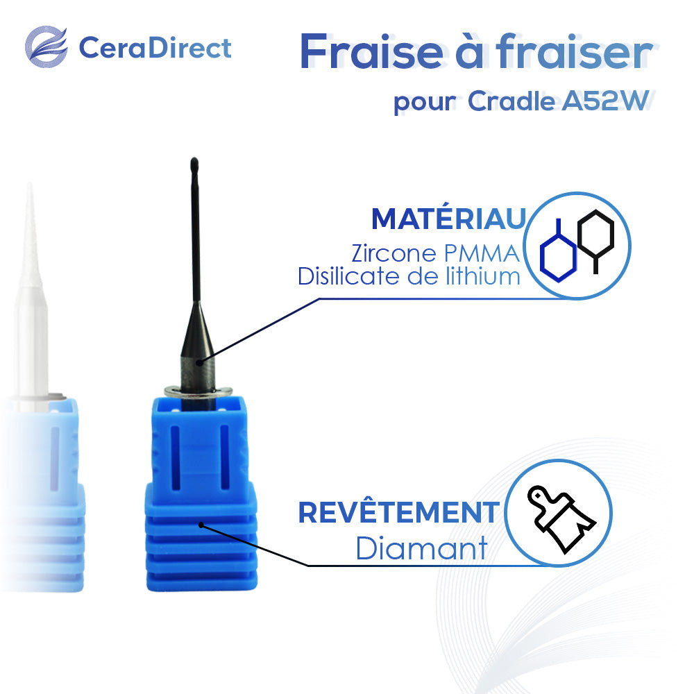 Fraises de fraisage—Cradle (A52W) Machine de fraisage