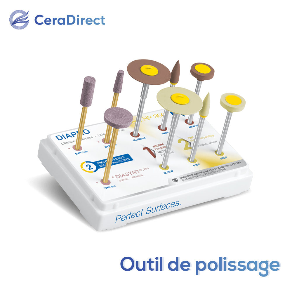 Outil de polissage EVE pour disilicate de lithium