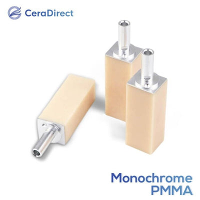 Bloc PMMA Monochrome — Système Sirona VITA 16 Couleurs